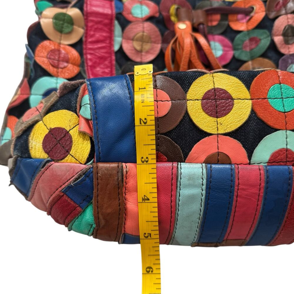 Ameri Leather Lloyd Leather Tote Boho Purse Lambs… - image 6